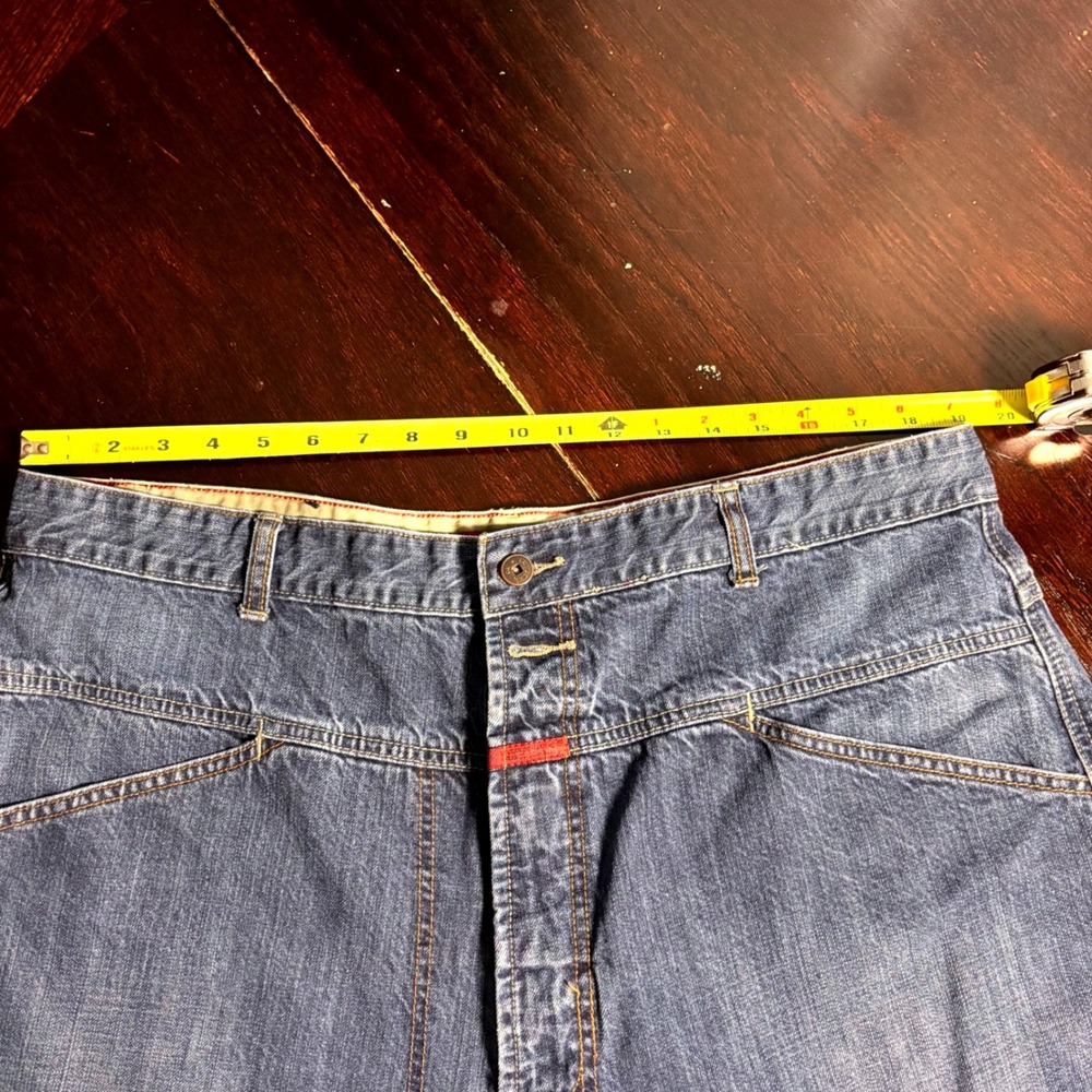 Marithe Francois Girbaud Y2K VTG Baggy Wide Leg Shuttle Jeans Sz 40 Streetwear - Picture 12 of 13